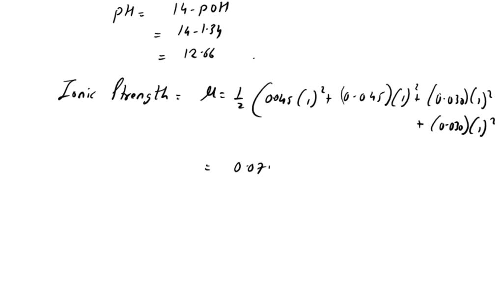 SOLVED: Determine the pH of a solution containing 0.045 M NaOH and 0
