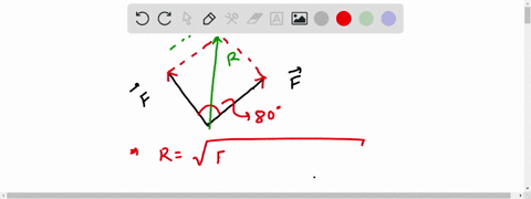 two-equal-forces-act-0n-an-object-at-808-to-one-another-the-resultant-force-has-magnitude-of-200-n-construct-vector-diagram-and-determine-the-magnitude-of-each-force-to-the-nearest-newton-13-39655