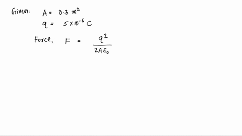 a-parallel-plate-capacitor-has-a-plate-area-of-03-m-_-and-a-plate-separation-of-01-mm-if-the-charge-on-each-plate-has-a-magnitude-of-5-10-6-c-then-the-force-exerted-by-one-plate-on-the-other-81302