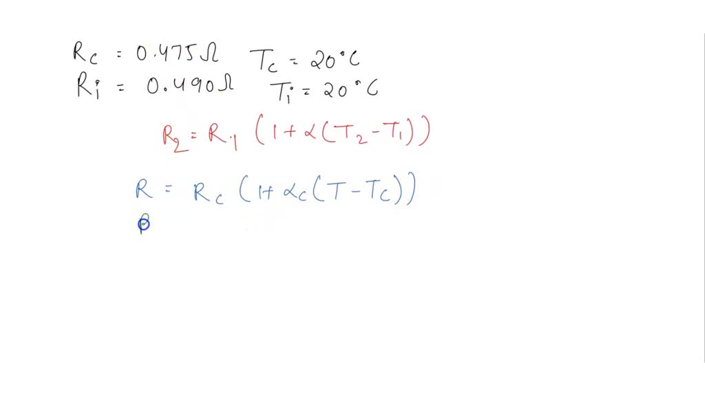 SOLVED A copper wire has a resistance of 0.400 Ω at 20.0°C, and an