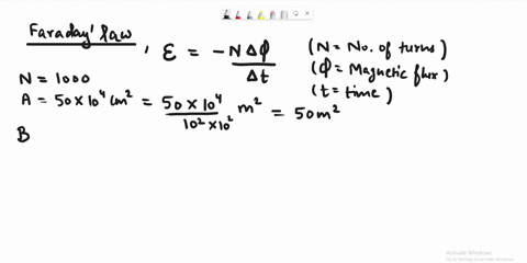 a-coil-of-1000-turns-encloses-an-area-of-50e4-cm2-and-is-in-a-magnetic-field-of-strength-3e-6-t-which-is-parallel-to-the-loops-area-vector-what-is-the-induced-emf-if-the-magnetic-field-chang-65722