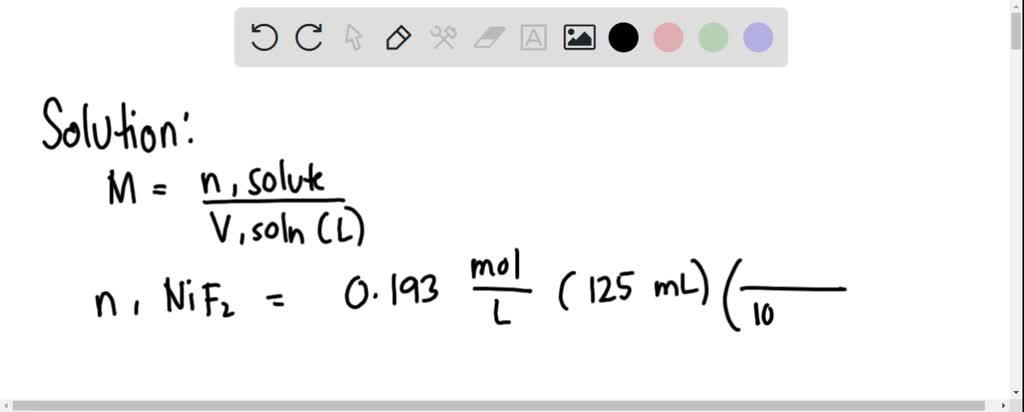 SOLVED: 1a) You need to make an aqueous solution of 0.193 M nickel(II ...