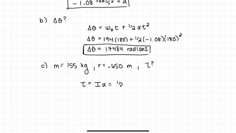 olywhecl-disk-initially-spinning-at-1850-rpm-counterclockwise-brought-rest-in-00-minutes-whatis-the-wheel-average-ansular-acceleration-what-is-the-angular-displacement-ofthe-flywheel-during-53673