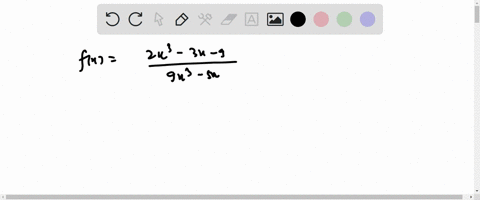 find-the-horizontal-asymptote-if-any-of-the-given-function-2x3-_-3x-9-fkx-9x3-5x-3-y-3-y-3-y-0-none-90664