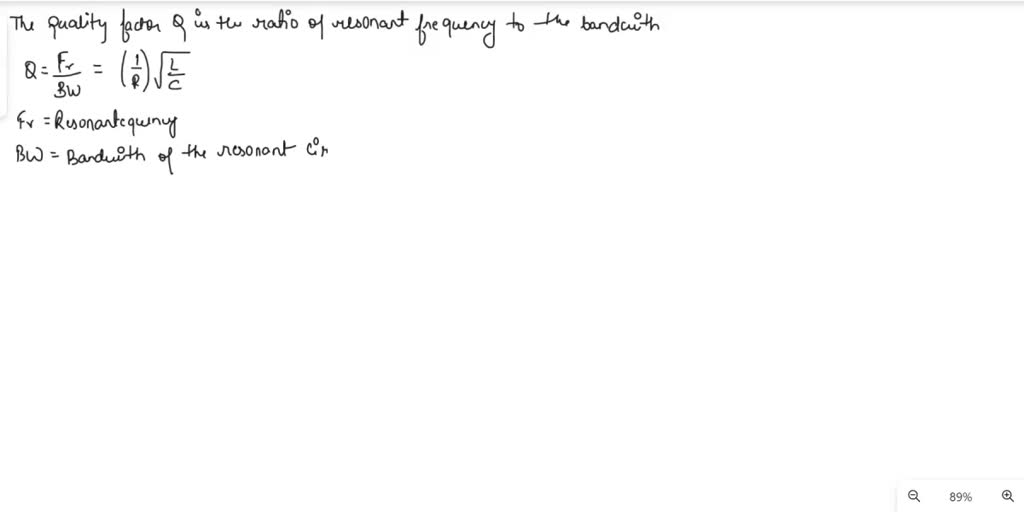 The resonant circuit of a tuned collector transistor has a resonant