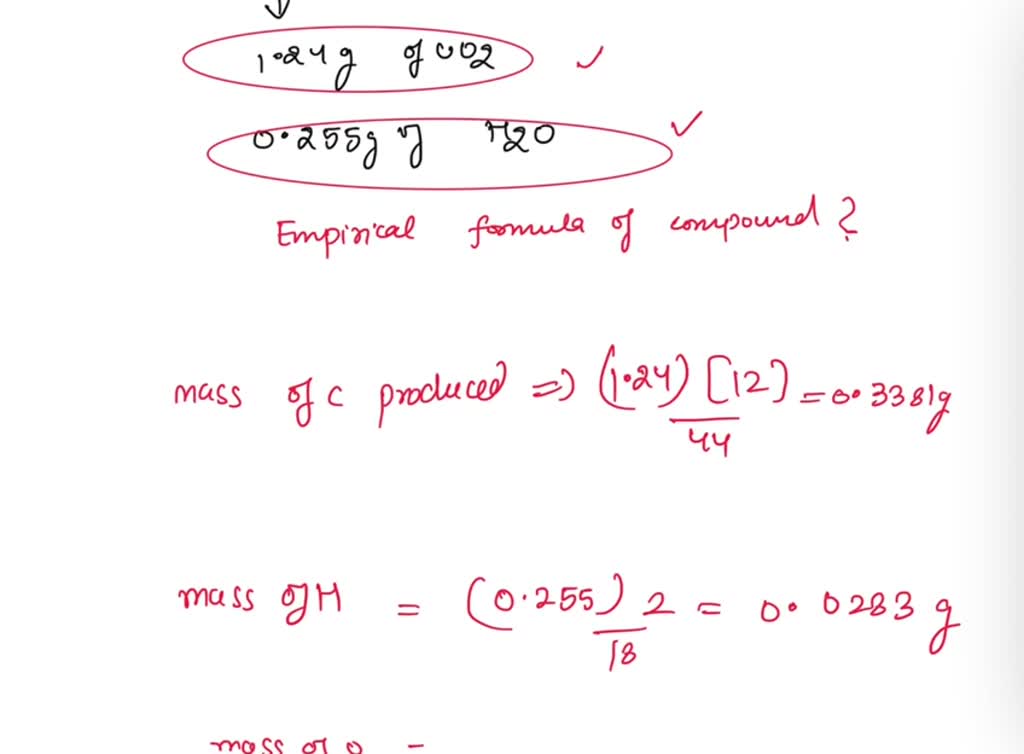 SOLVED: A 0.5728 g sample of compound (C,.H,O ) contains only C, Hand 0 ...