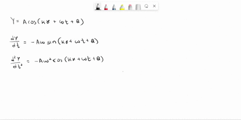 the-general-wave-function-on-a-string-is-given-by-yxt-acoskxwtq-prove-that-the-ratio-of-d2ydt2-over-d2ydx2-is-wk2-prove-that-wk-represents-velocity-00376