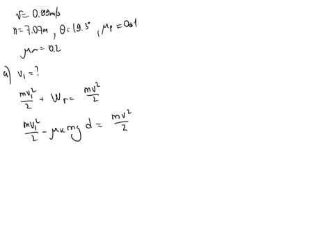 a-block-of-mass-m-is-initially-at-rest-at-the-top-of-an-inclined-plane-which-has-a-height-of-707m-and-makes-an-angle-of-193-with-respect-to-the-horizontal-after-being-released-it-is-observed-to-be-tra