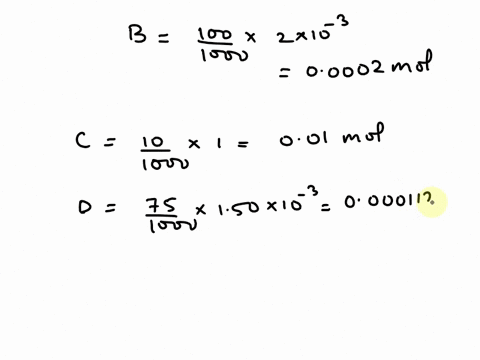 consider-the-reaction-a-3b-2c-4d-a-solution-was-prepared-by-mixing-500-ml-of-100-x-10-3-m-a-1000-ml-of-200-x-10-3m-b-100-ml-of-10-m-c-and-750-ml-of-150-x-10-3-m-d-at-equilibrium-the-concentr-75765