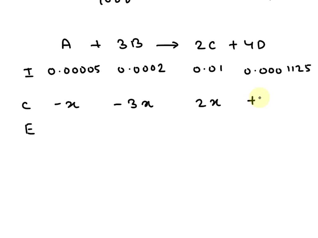 solved-consider-the-reaction-a-3b-2c-4d-a-solution-was-prepared