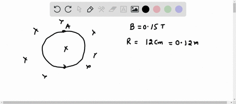 the-flexible-loop-in-figure-below-has-a-radius-of-120-cm-and-is-in-a-magnetic-field-of-magnitude-015-t-you-grab-the-loop-at-points-a-and-b-and-stretch-it-untilits-area-is-nearly-zero-ifit-ta-85423