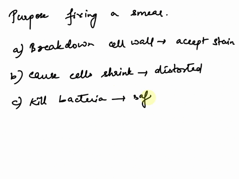 what-is-the-purpose-of-fixing-a-smear-mark-all-that-apply-to-break-down-the-cell-wall-in-order-to-make-the-cells-accept-stain-to-cause-the-cells-to-shrink-and-become-distorted-to-kill-the-ba-89799