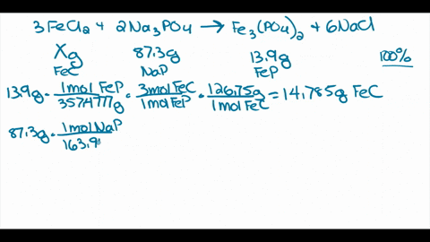 3fecl22na3po4fe3po426nacl-how-much-ironii-chloride-must-be-added-to-873-grams-of-sodium-phosphate-to-prepare-139-g-of-ironii-phosphate-assuming-your-reaction-has-100-yield-how-much-do-you-ne-55093