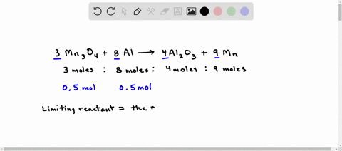 question-36-3-points-consider-the-equation-mno4s-8-als-4-alo3s-9-mns-if-you-start-with-05-mole-of-mn3o4-and-05-mole-of-al-what-is-the-limiting-reactant-mn-alzo3-mn3oa-86855