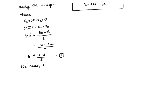 1-a-102-v-zener-is-used-in-the-circuit-shown-in-figure-load-current-is-to-vary-from-16-mathrmma-find-the-value-of-series-resistance-mathrmr-to-maintain-a-voltage-of-102-mathrmv-across-the-loac-input-v