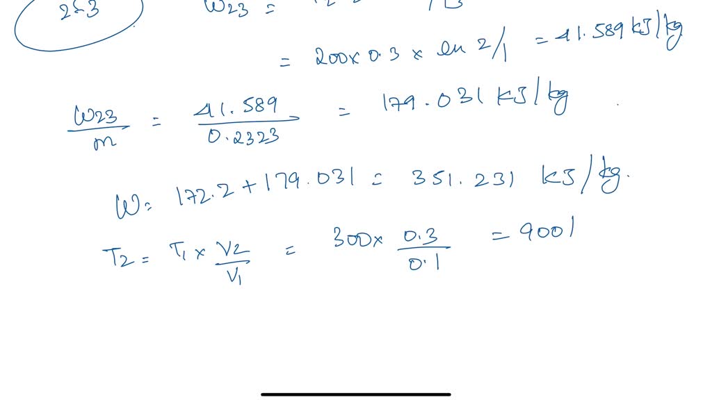 Air contained in a pistoncylinder assembly undergoes two processes in