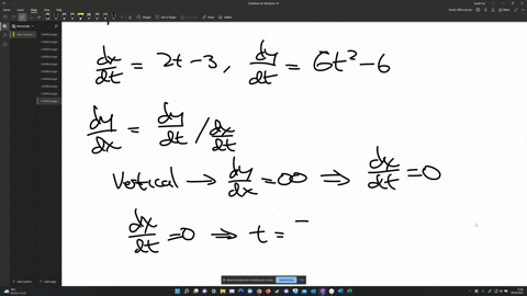 find-the-points-xy-on-the-curve-where-the-tangent-line-is-vertical-and-horizontal-xt2-3t-y-2t3-6t