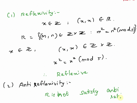 consider-the-relation-r-mn-zz-m2-mod-5-n2-which-of-the-following-properties-does-r-satisfy-select-all-that-apply-a-reflexivity-r-b-antireflexivity-ar-c-symmetry-s-d-antisymmetry-as-e-transit-48614