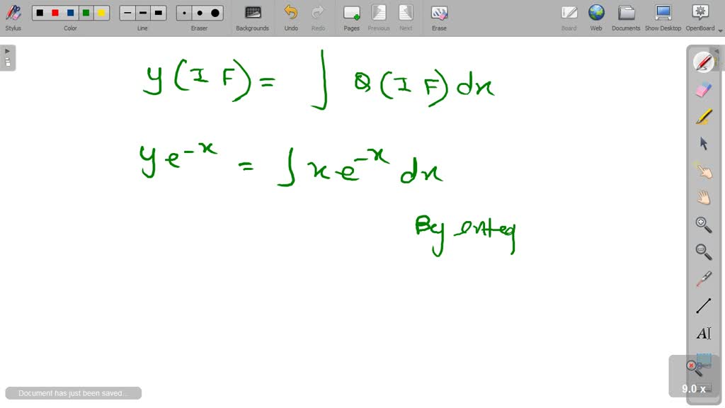 SOLVED: dy 3. Solve = dx 2y - 3e^x, with y(0) = 0Using Taylor series at ...