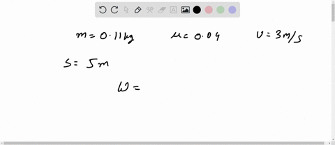 a-011-kg-hockey-pucks-slides-across-horizontal-ice-whose-coefficient-of-kinetic-friction-equals-0040-the-initial-speed-of-the-puck-equals-30-ms-what-is-the-speed-v-of-the-puck-after-sliding-65417