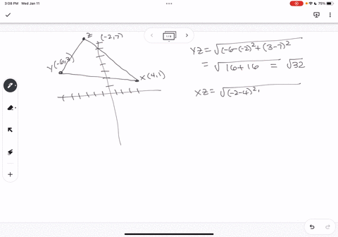 find-the-measure-of-each-angle-to-the-nearest-tenth-of-a-degree-using-the-distance-formula-and-an-inverse-trigonometric-ratio-y-in-right-triangle-xyz-with-vertices-x41-y-63-and-z-27-60385