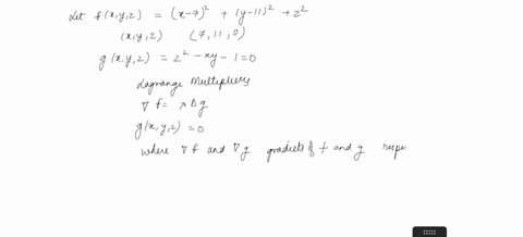 4-l-point-find-the-points-on-the-surface-z2-xy-1-which-are-closest-to-the-point-7-11-0-list-points-as-a-comma-separated-list-eg-11-1-2-0-1-20-3-answers-submitted-incorrect-66663