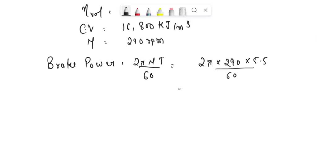 Video Solution: 2. A Two-stroke 8 Cylinder Marine Diesel Engine Has A 