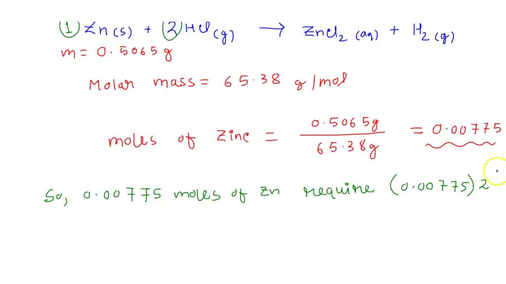 SOLVED In the laboratory YOu dissolve 22.6 g of zinc chloride in a volumetric flask and add