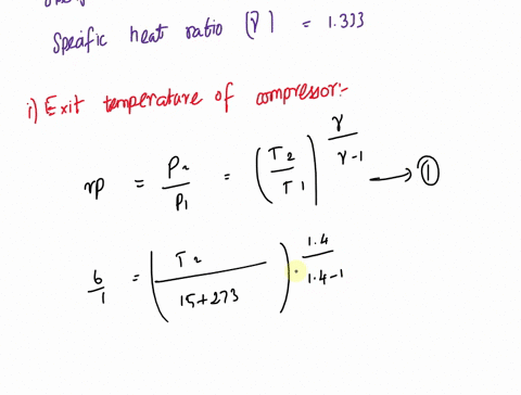 3a-gas-turbine-unit-has-a-pressure-ratio-of-61-and-maximum-cycle-temperature-of-610c-the-isentropic-efficiencies-of-the-compressor-and-turbine-are-080-and-082-respectively-calculate-the-powe-74902