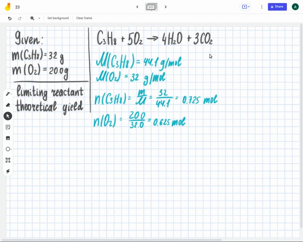 SOLVED 1 If we start a reaction with 8 8 Below is the balanced