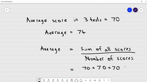 michelle-has-an-average-score-of-70-for-three-tests-what-must-she-score-on-the-next-test-to-increase-her-average-to-74-a74-b78-c82-d86-20087