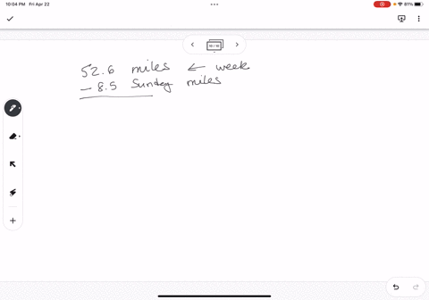 an-athlete-wants-to-run-526-miles-in-one-week-she-runs-85-miles-on-sunday-if-shell-run-the-same-distance-on-each-of-the-six-remaining-days-how-many-miles-will-she-need-to-run-each-daya-735-m-36628