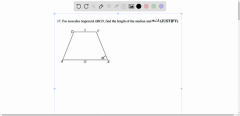 17-for-isosceles-trapezoid-abcd-find-the-length-of-the-median-and-rlajustify-94224