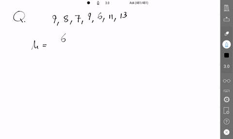 which-of-the-following-statements-is-true-for-the-following-observations-9-8-7-9-6-11-and-13-a-the-mean-median-and-mode-are-all-equal-b-only-the-mean-and-median-are-equal-c-only-the-mean-and-89094