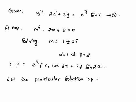 solve-the-given-differential-equation-by-undetermined-coefficientsy-2y-5y-ex-sin-x-99038