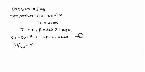 q25kg-of-oxygen-are-heated-from-250k-to400k-at-constant-pressurecalculate-the-change-of-enthalpy-change-in-internal-energyheat-transferred-and-work-doney14r260jkgk-19312