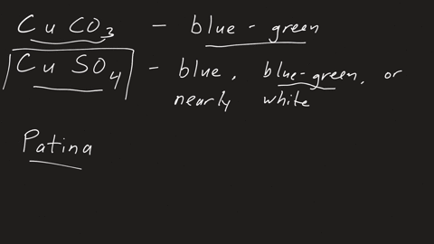 what-is-the-chemical-composition-of-the-two-compounds-that-form-the-green-tarnish-that-accumulates-on-objects-made-of-copper-what-is-the-formula-of-the-copper-compound-that-contains-sulphur-42012