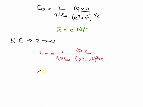 a-thin-nonconducting-rod-with-a-uniform-distribution-of-positive-charge-q-is-bent-into-a-circle-of-radius-r-see-the-figure-the-central-perpendicular-axis-through-the-ring-is-a-z-axis-with-th-16693