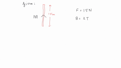 a-current-of-10-ampere-is-flowing-in-a-wire-of-length-15-m-a-force-of-15-n-acts-on-it-when-it-is-placed-in-a-uniform-magnetic-field-of-2-tesla-the-angle-between-the-magnetic-field-and-the-direction-of