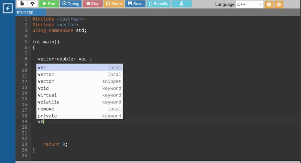 SOLVED: One of the associative containers in our Standard Templated ...