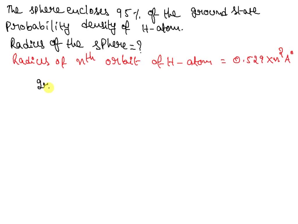 SOLVED: Find the radius of the sphere that encloses 95% of the ground ...