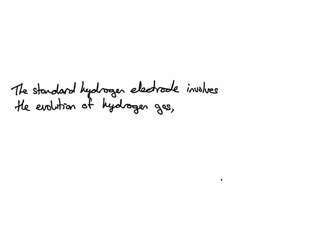 SOLVED The standard hydrogen electrode Select the correct answer