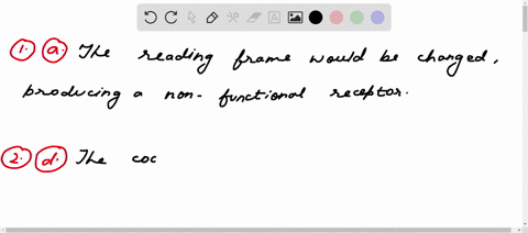 1from-the-following-statements-choose-the-most-likely-effect-of-deleting-two-nucleotides-in-a-codon-at-a-receptor-binding-site-a-the-reading-frame-would-be-changed-producing-a-non-functional-47982