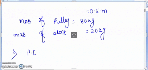 problem-2-50-points-a-springpulleycylinder-system-is-shown-below-the-motion-is-such-that-the-spring-always-stretches-in-the-vertical-direction-while-the-pulley-a-thin-disc-is-pinned-at-its-c-87614