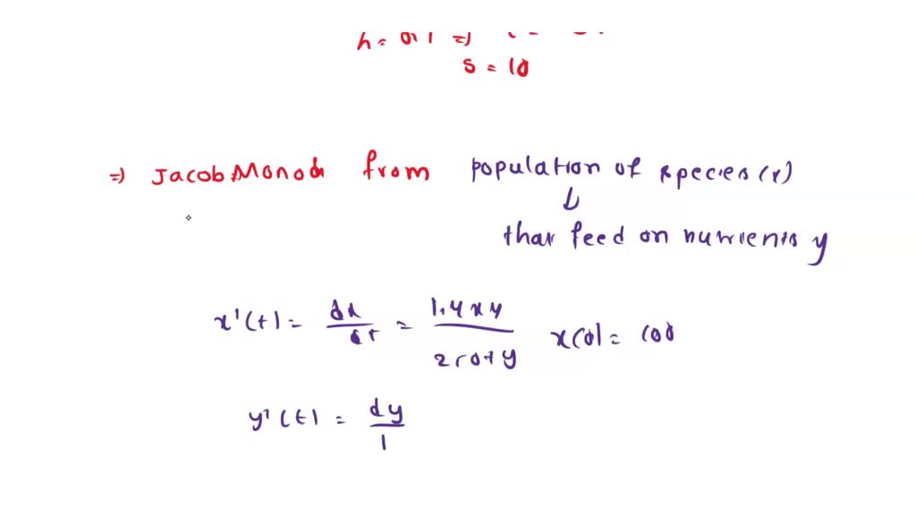 SOLVED: Consider the following system of differential equations known ...