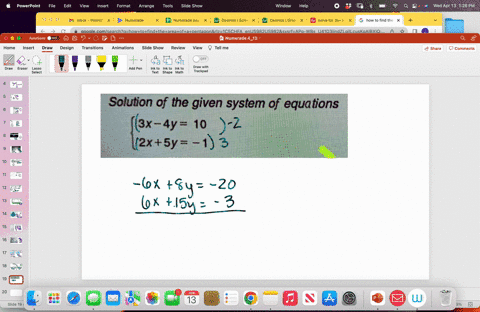 solution-of-the-given-system-of-equations-3x-4y-10-2x5y-1-84614