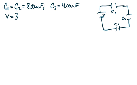 three-capacitors-having-capacitances-of-800-800-and-400-f-respectively-are-connected-in-series-across-a-300-v-potential-difference-a-what-is-the-charge-in-c-on-the-400-f-capacitor-b-the-capa-88486