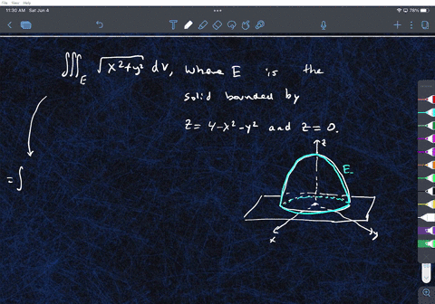 use-cylindrical-coordinates-to-evaluate-the-triple-integral-e-sqrtx2y2dv-where-e-is-the-solid-bounded-by-the-circular-paraboloid-z41x2y2-and-the-xy-plane-82958