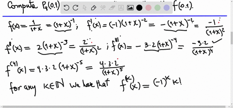 find-the-n-th-taylor-polynomial-of-fxfrac11x-at-x0-compute-p_401-and-compare-this-result-with-f01-38658