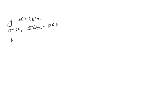 the-regression-equation-is-y-equals-3026-1x-the-sample-size-is-29-and-the-standard-area-of-the-slope-is-097-what-is-the-critical-value-to-test-whether-the-slope-is-positive-at-001-significant-level